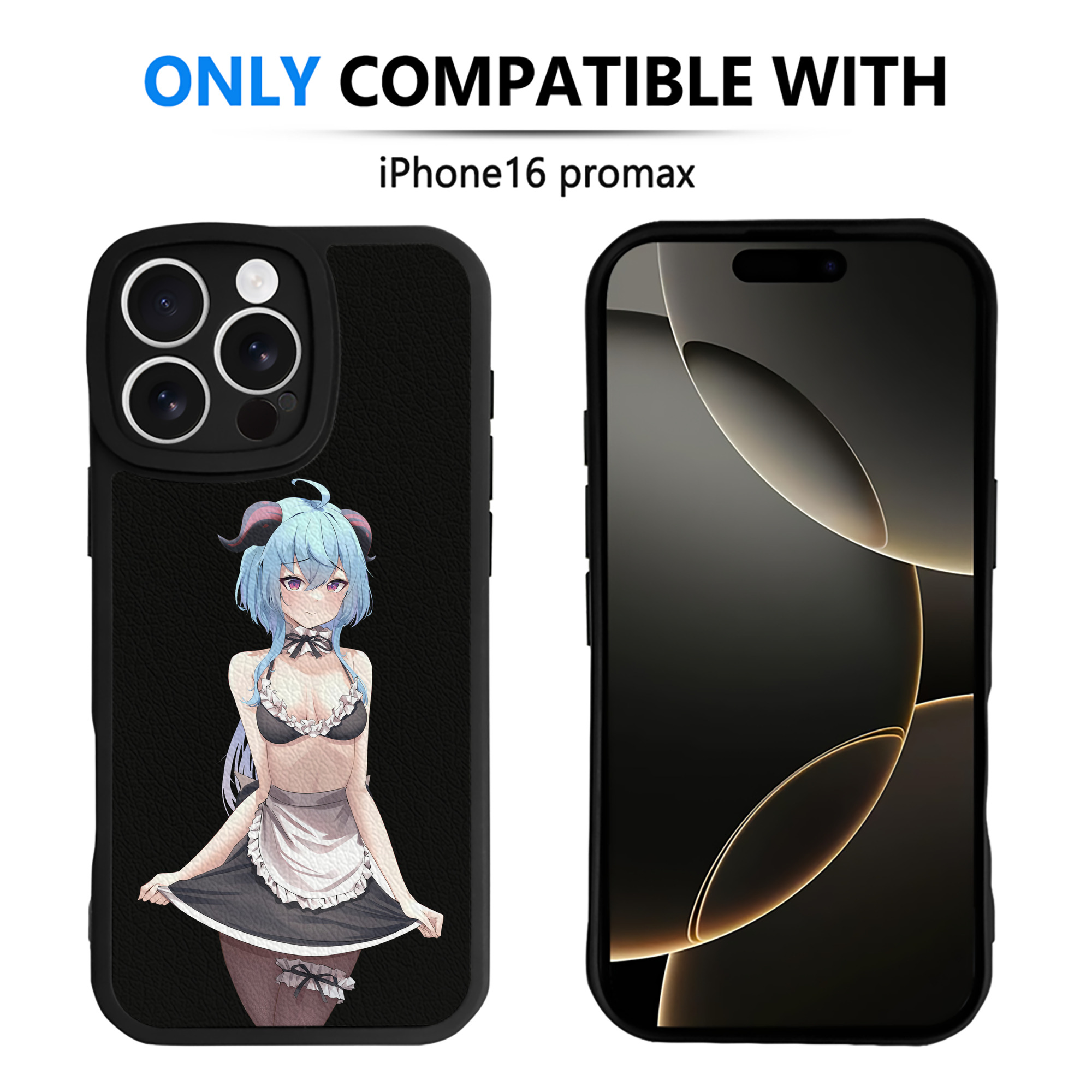 げんし神 甘雨 かんう genshin Ganyu 【iPhone 16シリーズ対応】シリコンスマホケース（レザー調） 材質：シリコン